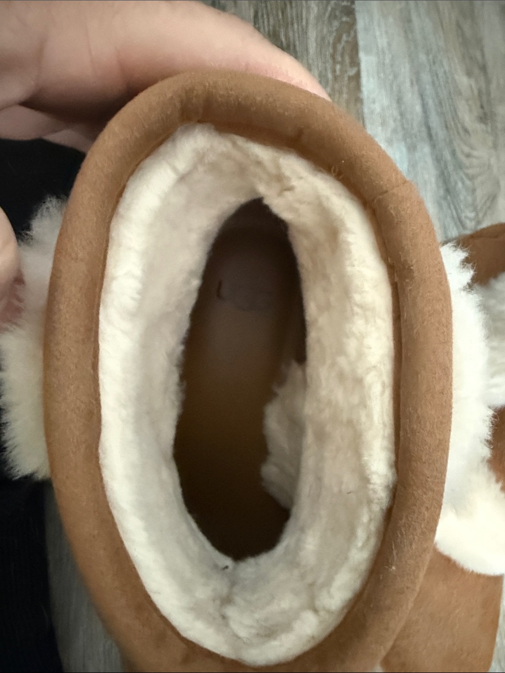 UGG Chestnut Tan Suede Shearling Ankle Boots - Picture 4 of 5